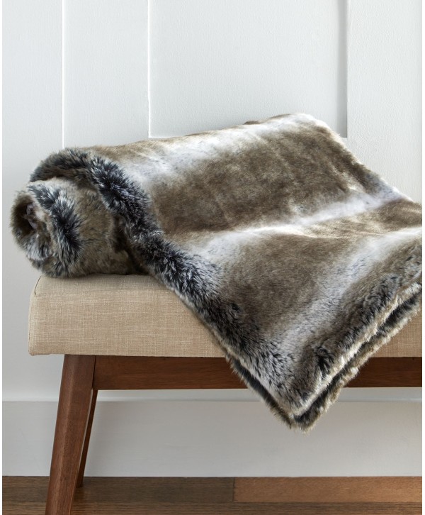 Plush Faux Fur Blanket, 50