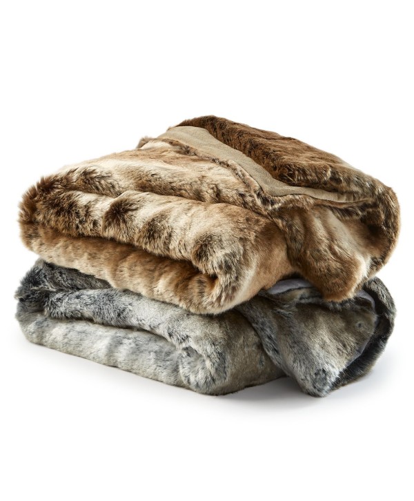 Plush Faux Fur Blanket, 50