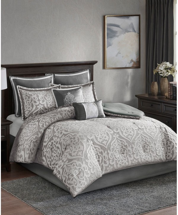 Jacquard 8-Pc. Comforter Set, Queen