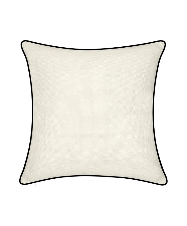 Cursive Embroidered Applique Decorative Pillow, 17