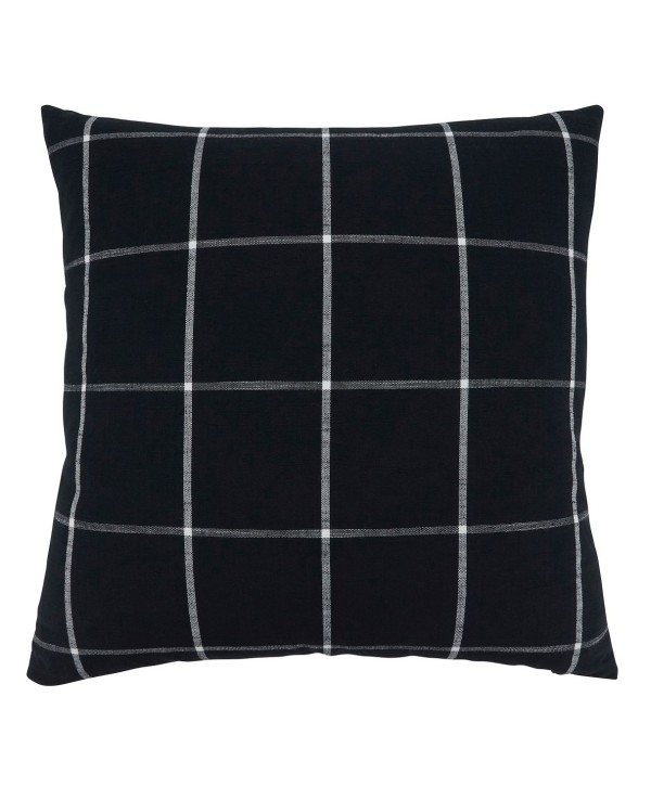 Large Plaid Design Throw Pillow, 20