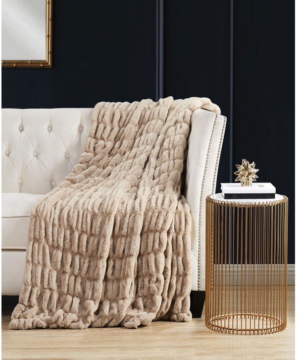 Elegant Ruched Gift Boxed Throw, 50