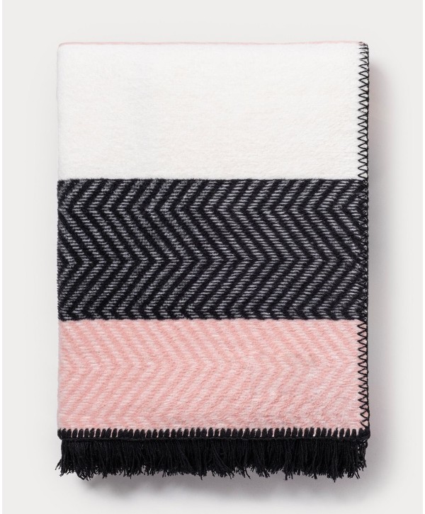 Herringbone Striped Luxury Cotton Throw