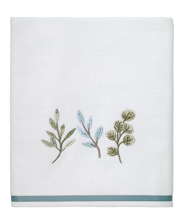 Ombre Leaves Botanical Cotton Bath Towel, 27