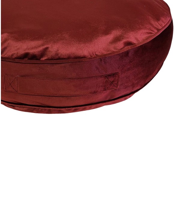 Velvet Round Floor Pillow, Round 24