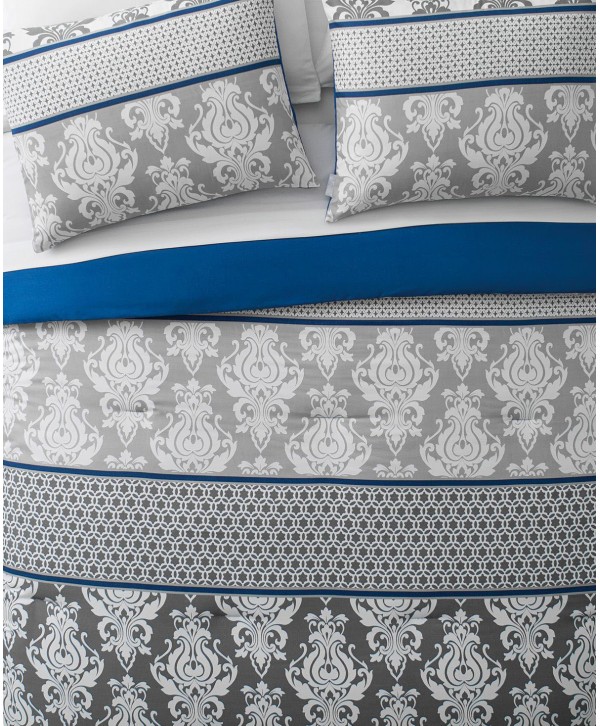 8-Pc. Damask Full Comforter Set