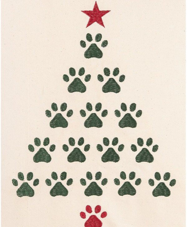 Christmas Tree Paws Pillow, 18