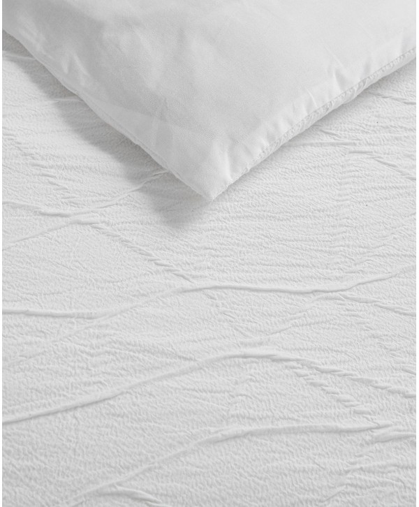 3 Piece Abstract Crinkle Duvet Cover Set, Queen